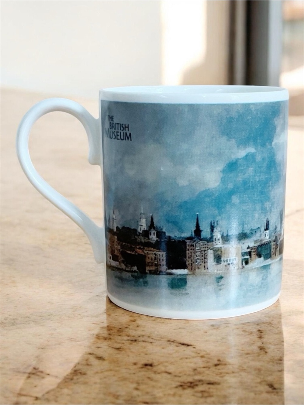 The British Museum London Bone China Cappuccino Size Mug 7 Oz. Made in UK